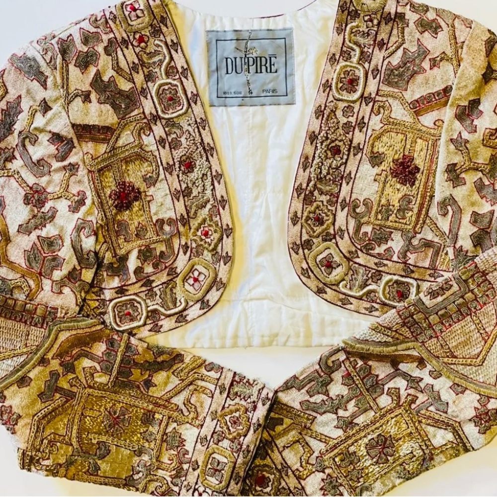 Ysa Dupire Paris 100%silk bolero jacket